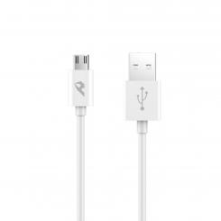 Home YCB-01-MW cable USB 1 m USB 2.0 USB A Micro-USB A Blanco