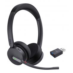 Yealink WH64 Hybrid Dual Teams Auriculares Inalámbrico Diadema Oficina/Centro de llamadas MicroUSB Bluetooth Negro