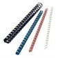 YOSAN Canutillo Plastico 21 Anillas Paso Us Blanco 14 Mm Caja De 100
