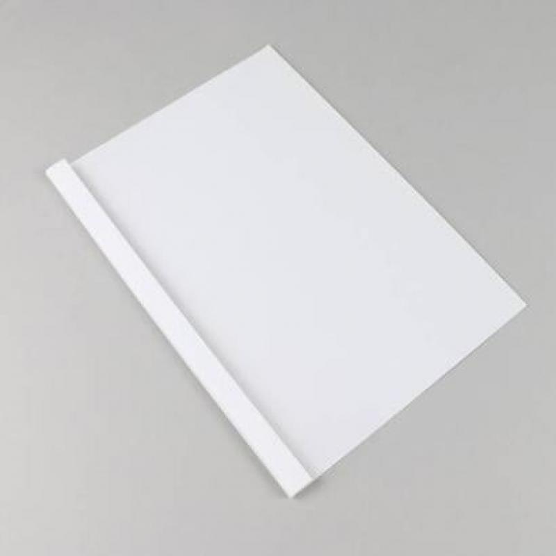 YOSAN Carpetas térmicas, portada de plástico PVC transparente y contra-portada en cartulina, 2 mm / 20, caja de 100 uds.