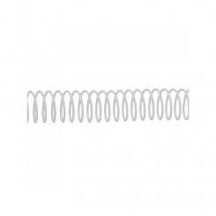 YOSAN Espiral Metalica Paso 64 (5:1) Blanco 10 Mm, caja de 100 uds.