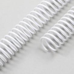 YOSAN Espiral Metalica Paso 64 (5:1) Blanco  50 M/M, caja de 25 uds.