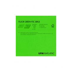 YOSAN Papel adhesivo fluorescente verde 32x45, 80 grs, 100 pliegos