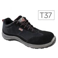 Zapatos De Seguridad DELTAPLUS Asti Piel De Serraje Afelpado Suela De Composite Negro Talla 37
