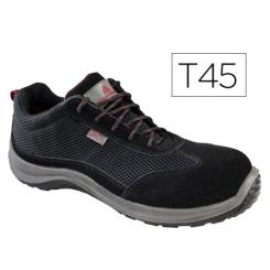 Zapatos De Seguridad DELTAPLUS Asti Piel De Serraje Afelpado Suela De Composite Negro Talla 45