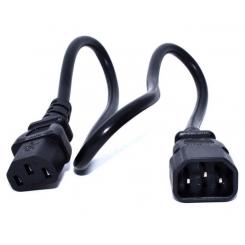 Zebra CS-RAC-IEC-CRD cable de transmisión Negro 0,48 m C13 acoplador C14 acoplador