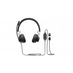 Logitech Zone Auriculares Alámbrico Diadema Llamadas/Música USB Tipo C Grafito